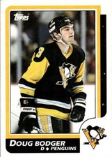 1986-87 O-Pee-Chee Doug Bodger #24 Pittsburgh Penguins