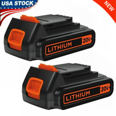 20V Lithium-Ion Battery for Black Decker 20 Volt LB20