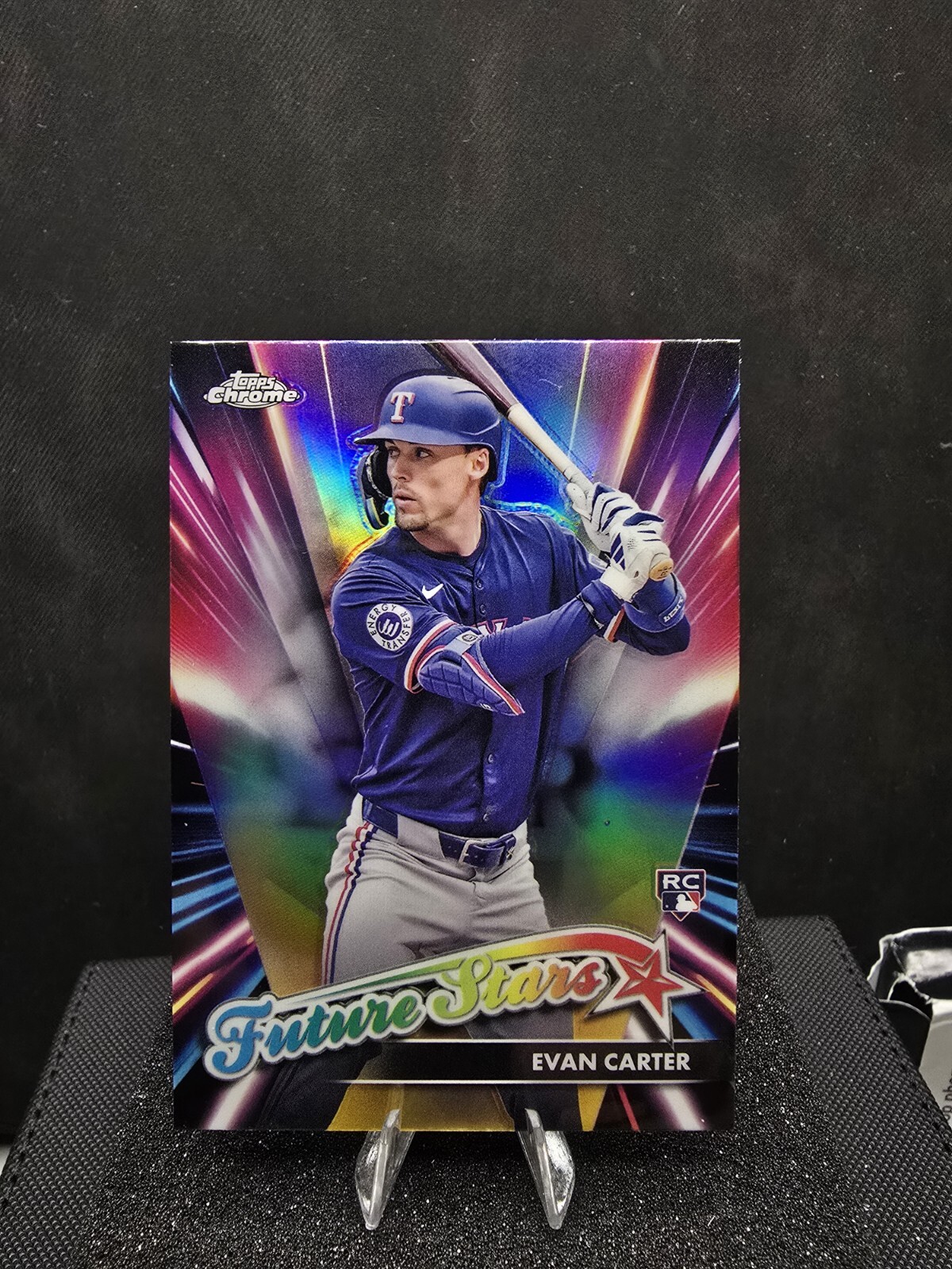 2024 Topps Chrome Update Series - Future Stars #FSU-13 Evan Carter (RC)-Rangers