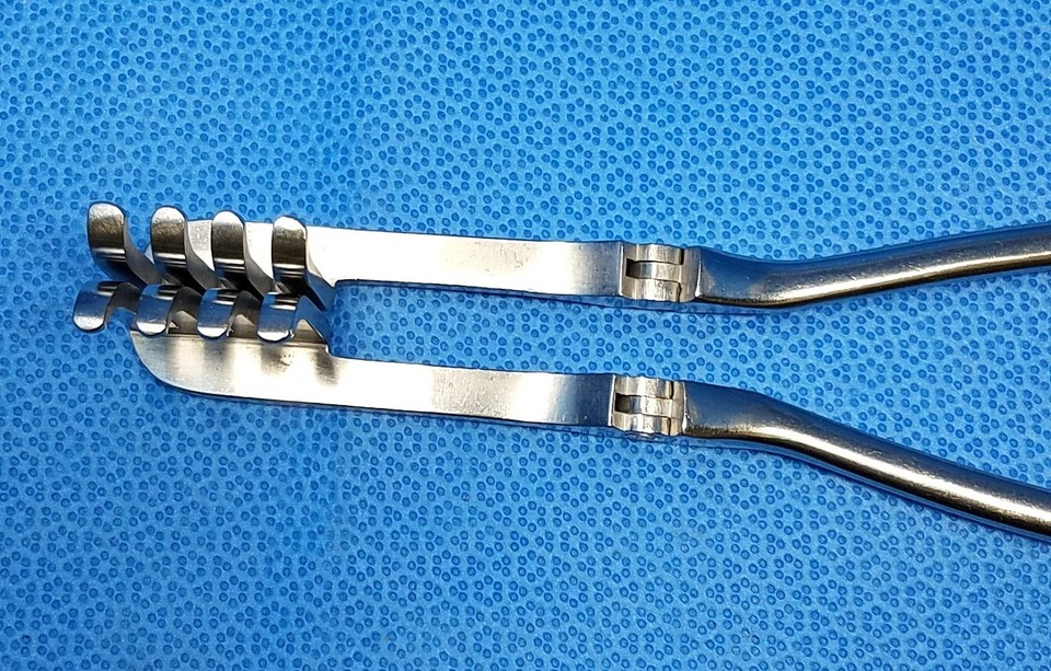 KMedic KM 52-484 Beckman - Adson Retractor, 4 x 4 Prongs, Blunt, 12 1/4 ...