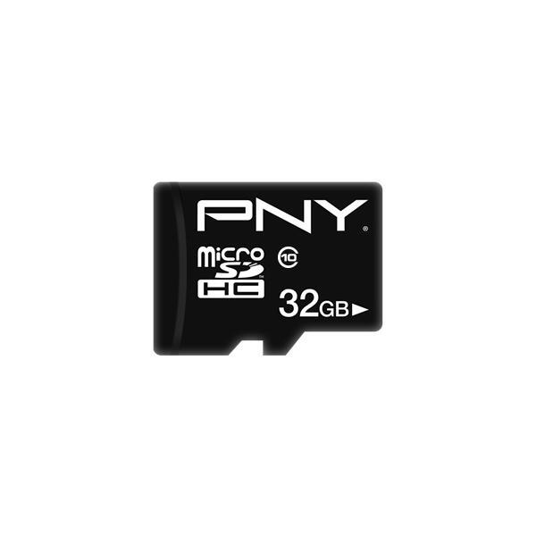 PNY PERFORMANCE PLUS 32GB MICRO SDHC + ADATTATORE CLASSE 10