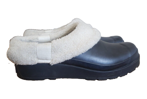 Women's Hunter Play Sherpa Insulated Clog Size 8 winter shoes waterproof Black - Picture 2 of 11