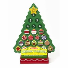 Countdown to Christmas Wooden Advent Calendar Melissa  Doug