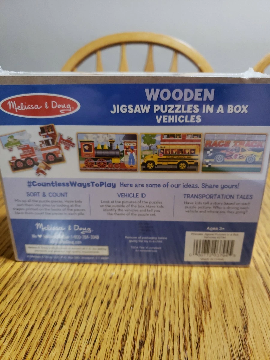 Melissa and doug sales 4 wooden puzzles