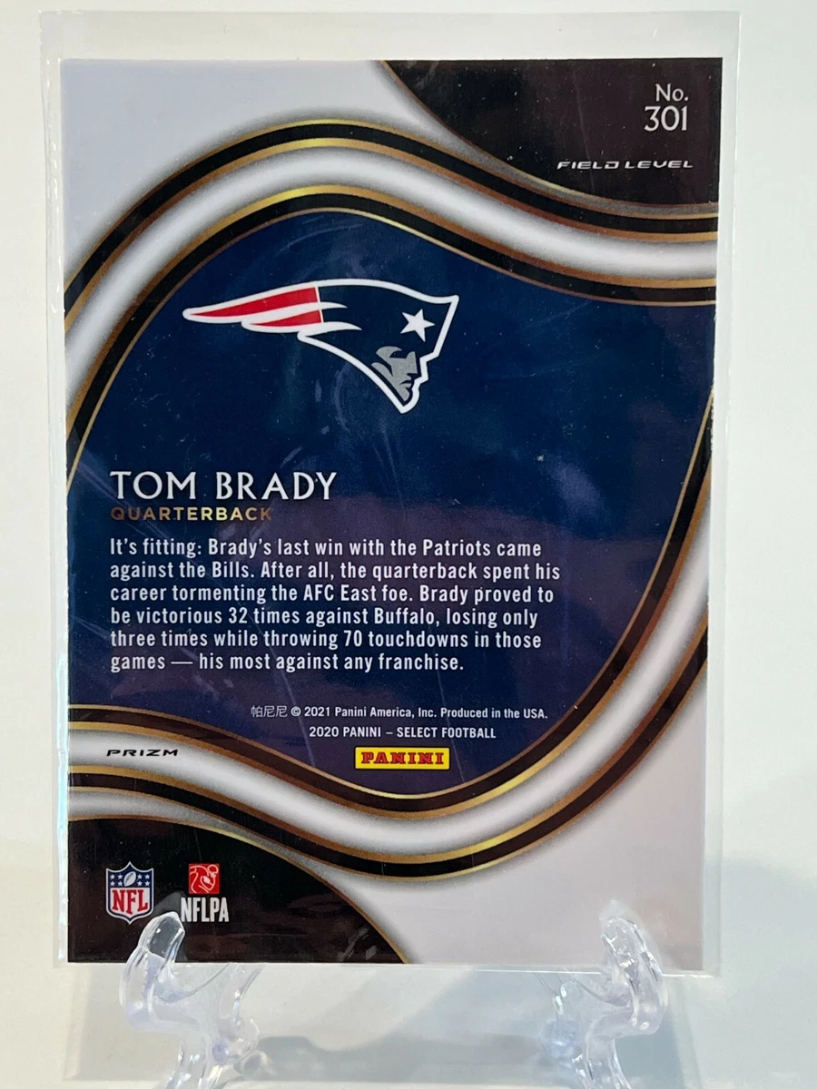 2020 Panini Select Tom Brady #301 Field Level Silver Prizm