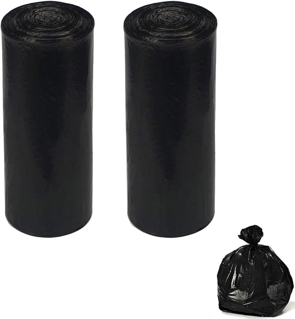 Black 13 Gallon Tall Kitchen Trash Bag, 1 Mil, Rubbish Bags Black Tall