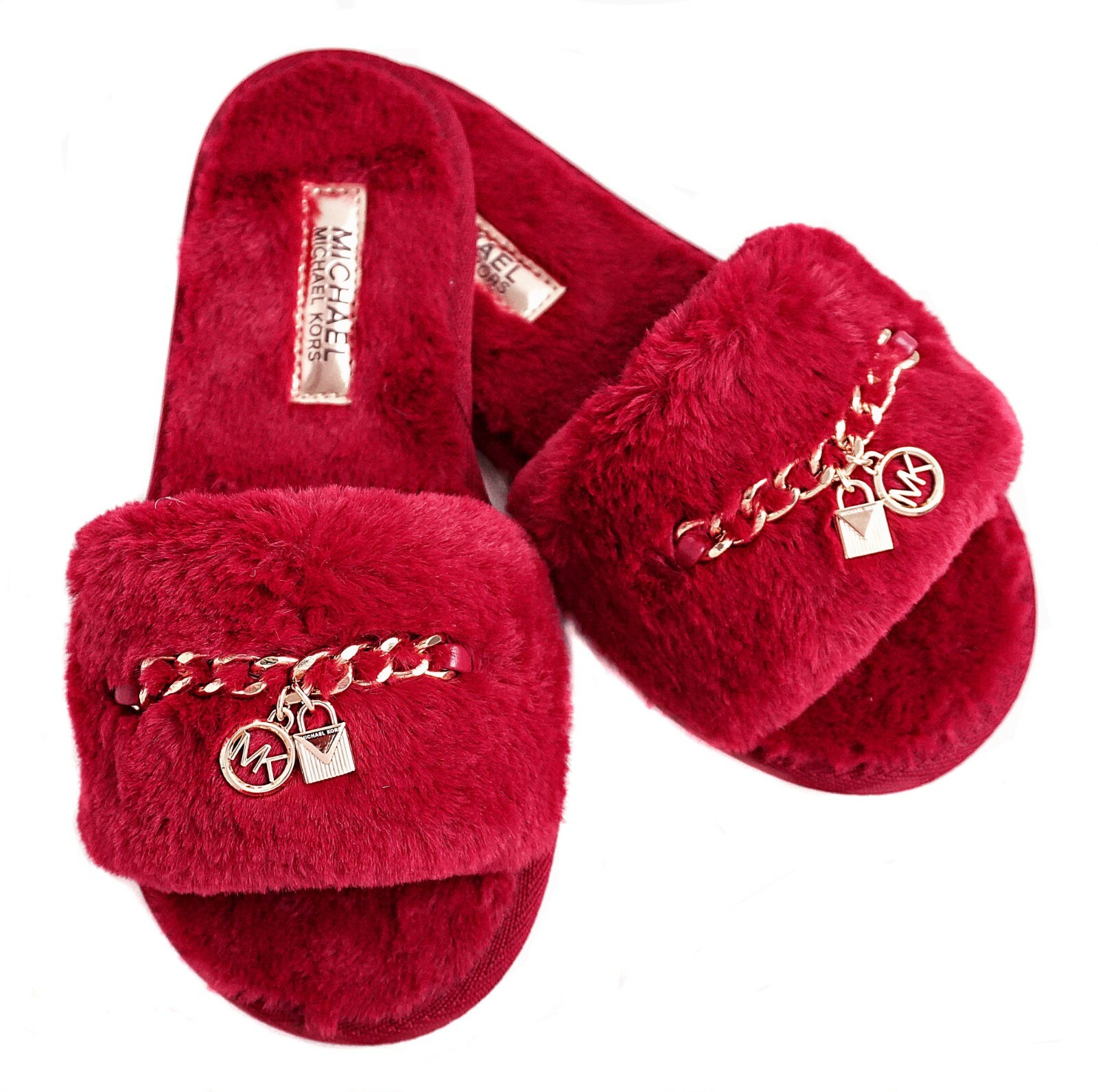 michael kors slippers alexis slide chain