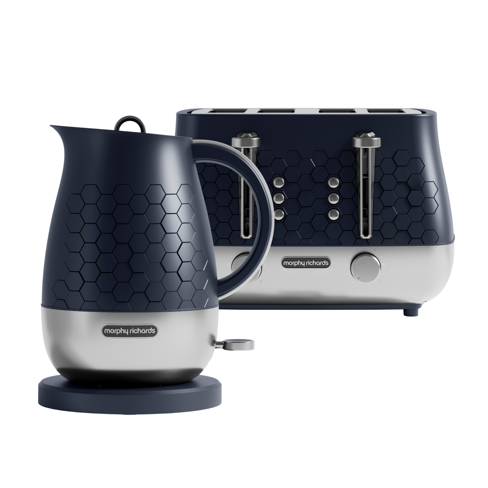 Morphy Richards Unisex Dark Navy Cassini Outer Space Kettle And 4 Slice Toaster Set In 1500Ml - Image 2