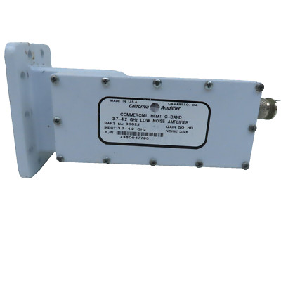 California Amplifier 30622 3.7-4.2GHz HEMT C Band RF Microwave LNA Low Noise Amp