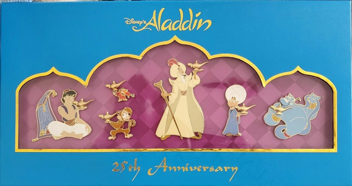 New 2017 Disney D23 Expo WDI Aladdin 25th Anniversary Boxed Pin