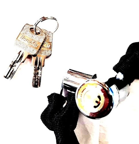 Motorcycle Gate Door Safety Chain Lock Multi-function Brass Mandrel 80-120cm#563 - Picture 3 of 3