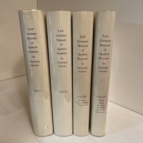 Tonnies Fenne's Low German Manual of Spoken Russian (4 volumes); facsimile, etc. - 第 1/24 張圖片