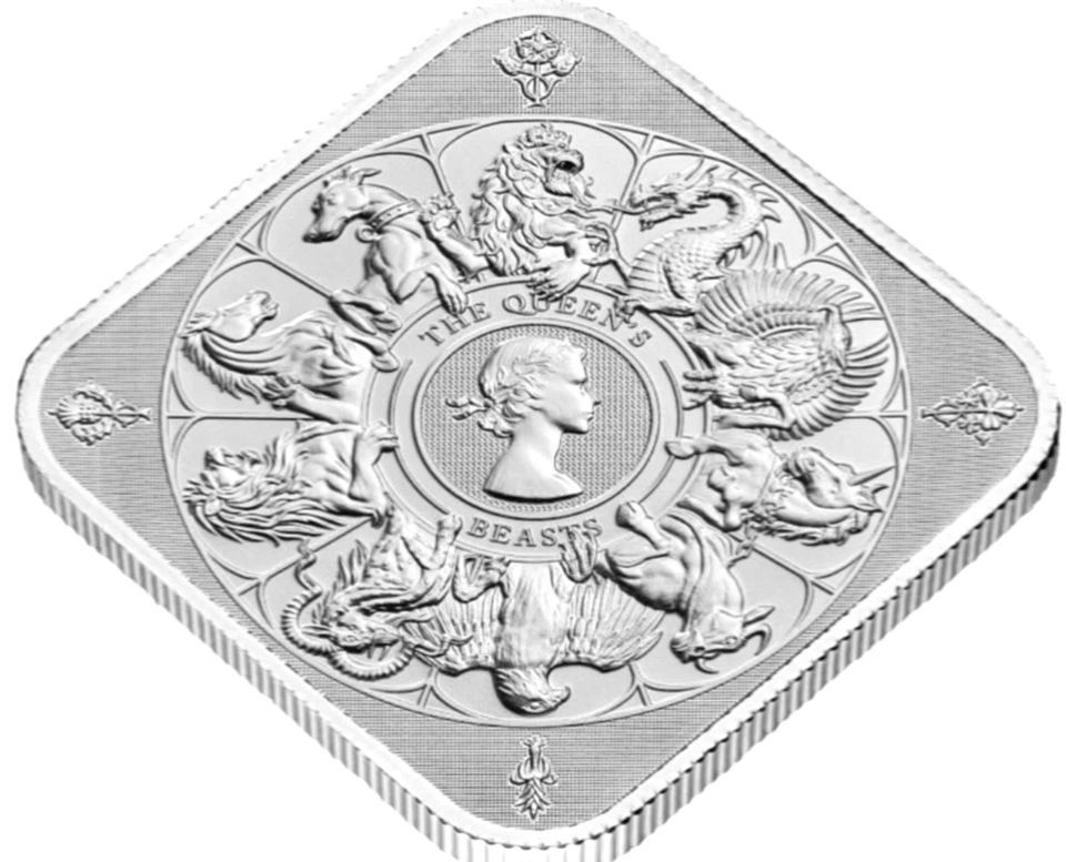 2025 G. Britain UK QUEEN’S BEASTS Completer Bar 10 Oz  NGC MS70 FR - Jody Clark - Image 3 of 4