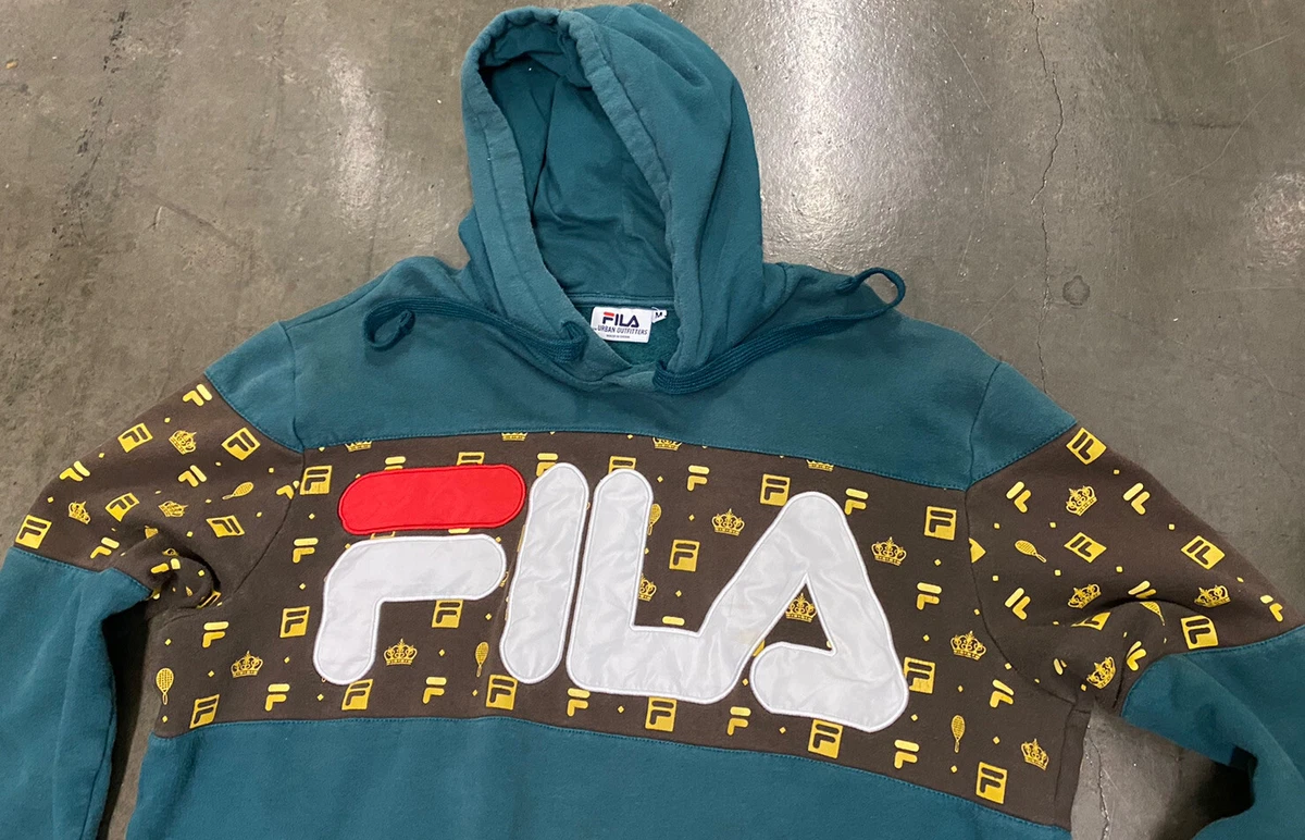 Fila hoodie mens gold cheap