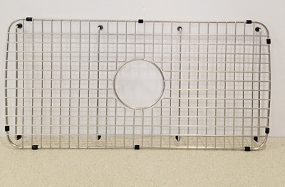 Serene Valley Sink Bottom Grid 27-1/2'' x 13-1/2'', Centered Drain - NDG2713C