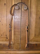 NEW - EXCELLENT QUALITY LIGHT OIL WESTERN HEADSTALL BRIDLE OR BOSAL HANGER 5/8"