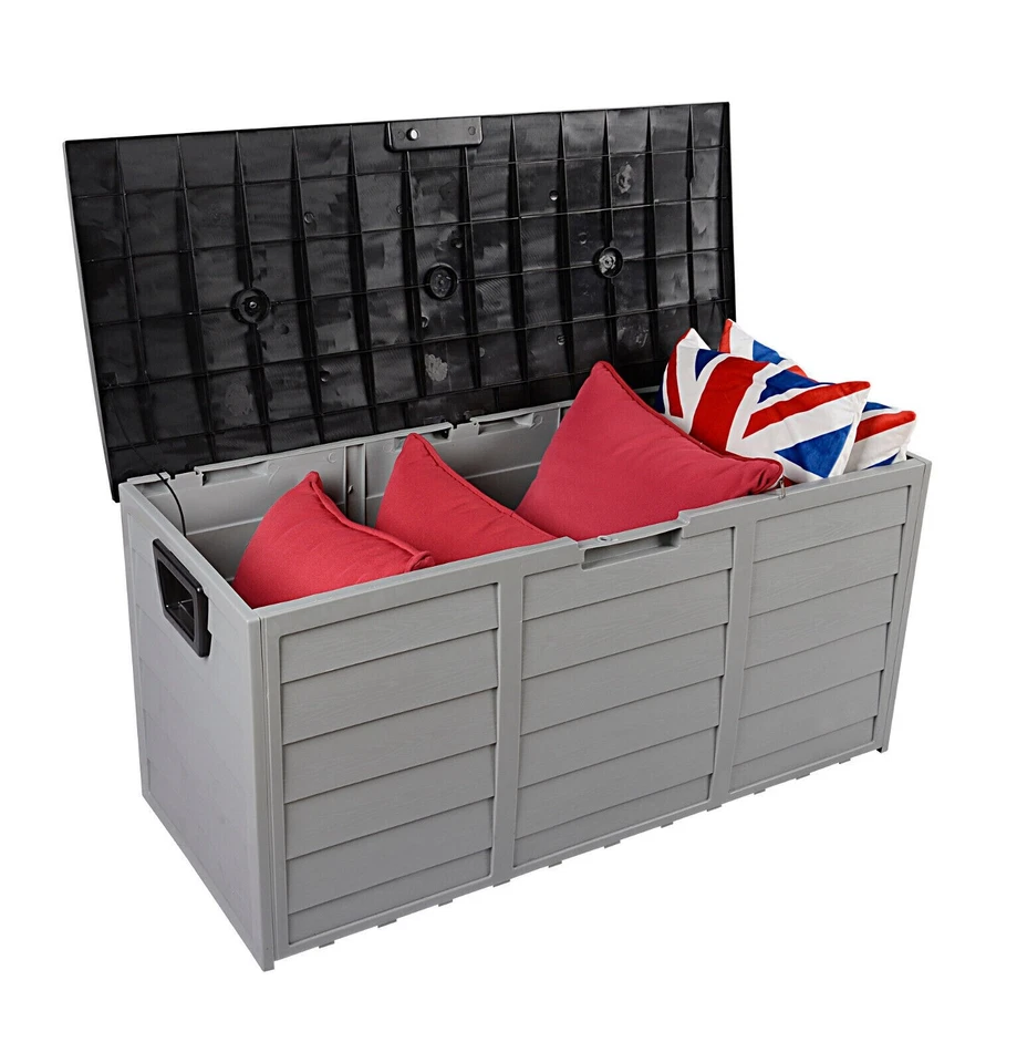 Large 290L Garden Storage Outdoor Box Plastic Utility Chest Unit Box Waterproof - Image 4 of 4