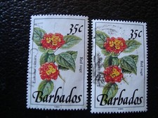 BARBADE - timbre yvert/tellier n° 829 x2 oblitere (A42) (P)