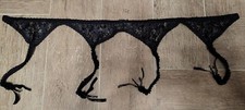 1990s Vintage Garter Belts Lot Of 2 White Chantilly  Black Trendsetter Belt