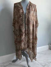 Modena cover up kimono animal print one size lightweight