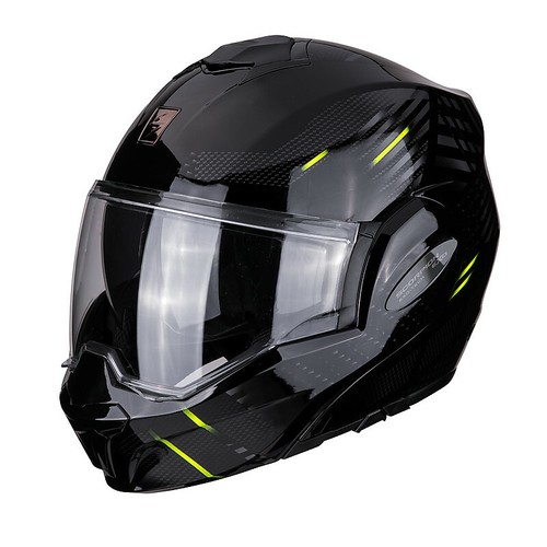 Casco moto modulare SCORPION EXO TECH PULSE mentoniera ribaltabile apribile  nero | eBay