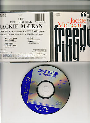 JAZZ-JACKIE McCLEAN-LET FREEDOM RING-EARLY BLUE NOTE CLASSIC SOUND CD 1987 NF