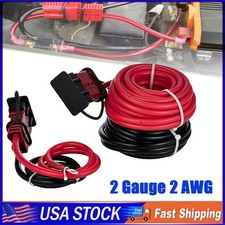 24 Ft Quick Disconnect Winch Power Cable 2 Gauge 2 Awg Copper Wiring Repair Kit