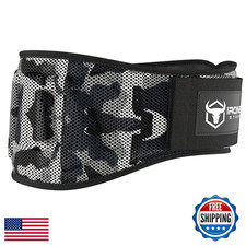 6 In Auto-Lock Weight Lifting Belt for Men & Women - Back Support Powerlifting