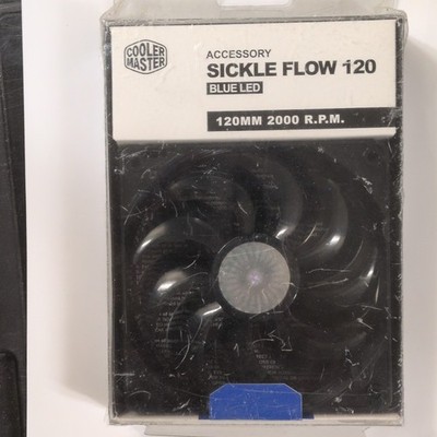Cooler Master SickleFlow 120mm Blue LED Case Fan 2000 RPM 69.69 CFM R4-L2R