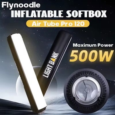Flynoodle AIR Tube Pro 120 Inflatable Video Light Softbox 210° Wide Bowens Mount