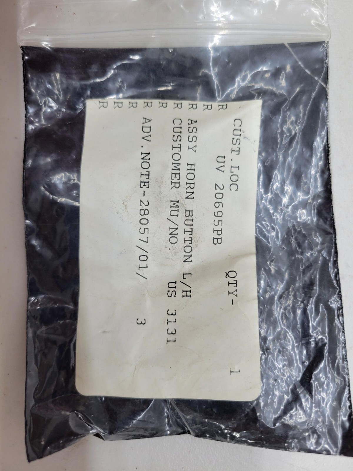 Rolls Royce / Bentley Assy Horn Button L/H UV20695PB