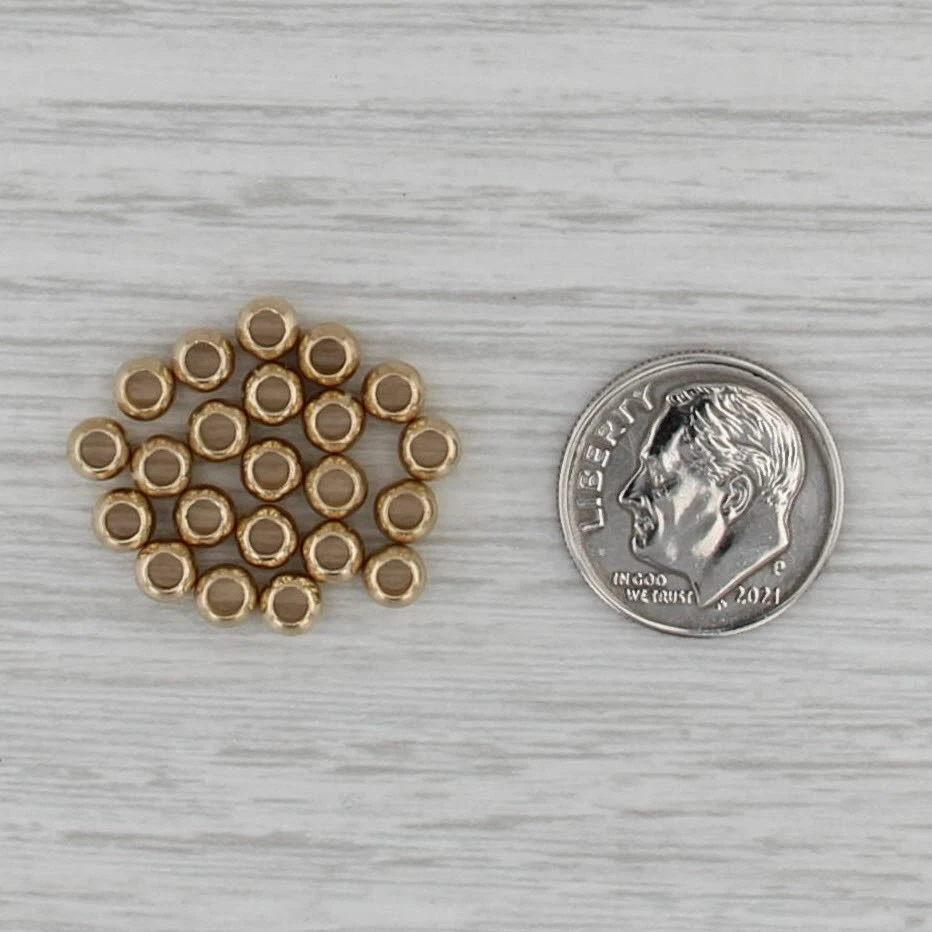 21 珠间距滑动手链饰品 14k 黄金发现珠宝制作 — 第 3/4 张图片