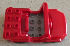 LEGO DUPLO - RED FIRE CAR - 10593 - FIRE STATION - VINTAGE