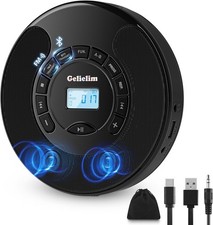 Portable CD Player, CD Player for Car with Bluetooth and FM Transmitter, CD M...