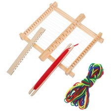 3 Sets Kids WeavingKit Wooden Knitting Machine for Beginner Craft Activities
