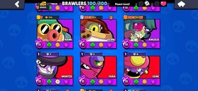 70K TROPHY/ 62 Max Brawler/50Hyper/ 100/100Brawler/7LEG/8Mithic/82 Epic/Starshel