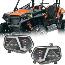 Faro proiettore led abbagliante alto basso per 2011-14 Polaris RZR 800 ATV UTV Plug&Play