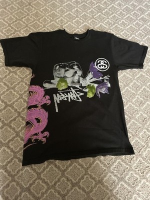 Stussy Graphic Dragon Dice T-Shirt Size M