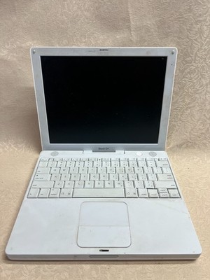 Vintage Apple iBook G4 Laptop White PowerPC Retro Mac Notebook Untested / Parts