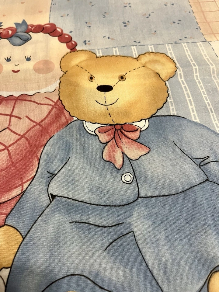 Panel de tela de mezcla de algodón de juguetes para niños de princesa de colección 35" x 45" Foto 2 de 4