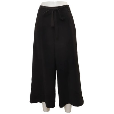 Zara, Wickelhose, Größe: XXL, Schwarz, Elasthan/Polyester, Einfarbig, Damen #DqP
