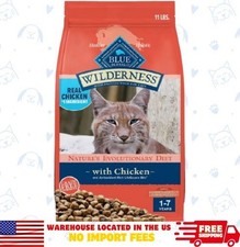 Blue Buffalo Wilderness Chicken Weight Hairball Control Adult Dry Cat Food,11