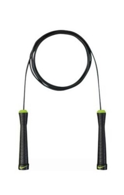 Nike Speed Rope Skipping Sports Jump Adjustable Black Volt 9' Rope W/ Allen key