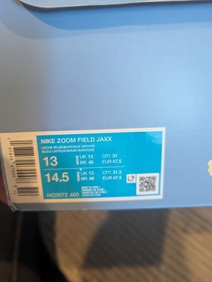 Size 13 - Nike Travis Scott x Zoom Field Jaxx Leche Blue | eBay