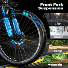 Electric Bike for Adults, 1500W 26" Ebike,25 MPH & 65 Miles, 7-Speed Dual Brakes - Image 4