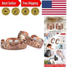 Copper Magnetic Rings for Men  Women - Adjustable, Lightweight, Vibrant Energy