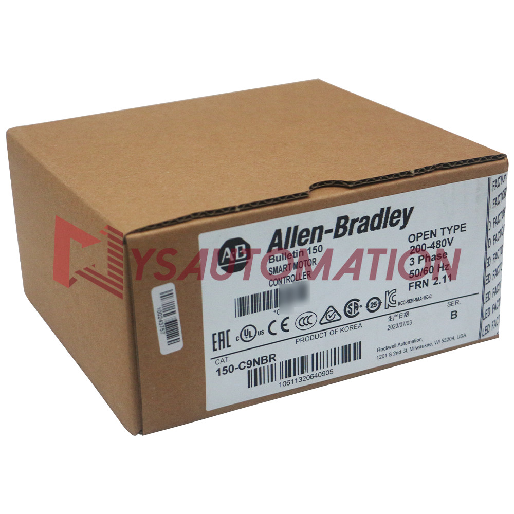New Allen-Bradley 150-C9NBR SMC-3 9A Smart Motor Controller 24VAC/DC
