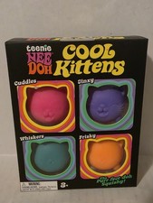 NIB Authentic Schylling Teenie NeeDoh Cool Kittens Squishy Stress Relief Ball