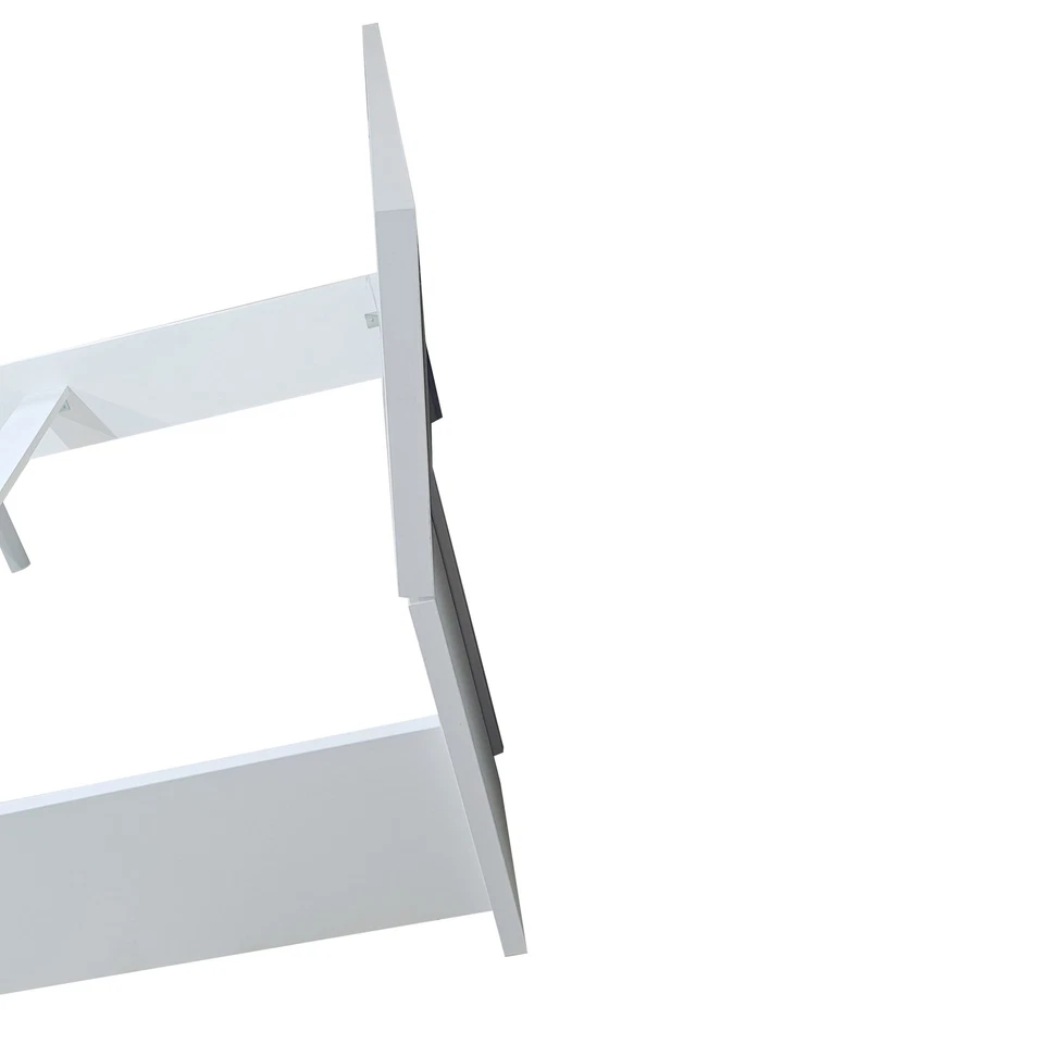 LETTO MATRIMONIALE CON GIROLETTO BIANCO EFFETTO LEGNO - Immagine 4 di 4