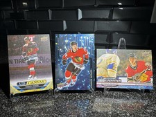 Connor Bedard 3 cards lot. Upper Deck NHL Hockey. 2 UD Canvas  cads + Dazzlers.